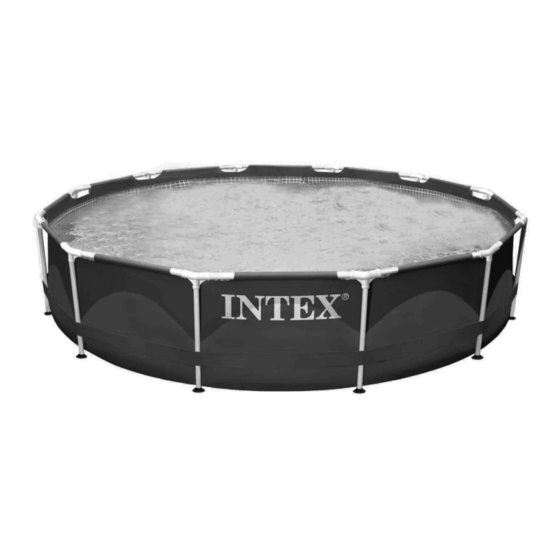 Intex PISCINE À CADRE EN MÉTAL 244 cm Manuel D'utilisation