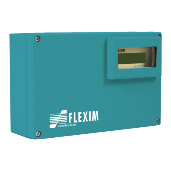 Flexim FLUXUS F502TE Mode D'emploi