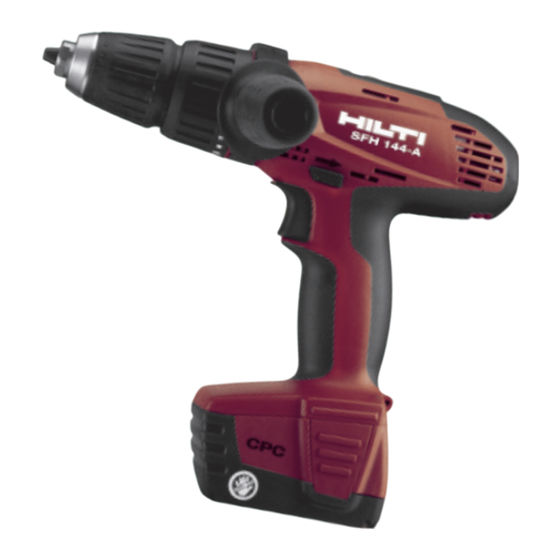 Hilti SF 144-A Mode D'emploi