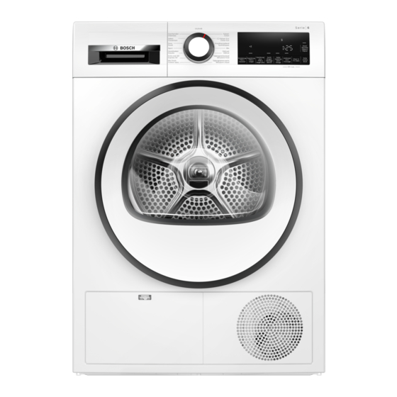 Bosch WQG231M0FG Manuel D'utilisation Et Notice D'installation
