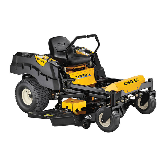 Cub Cadet Z-Force L54 Manuel De L'utilisateur