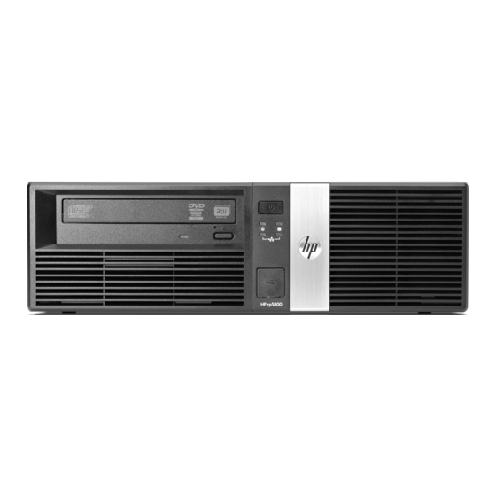 HP rp5800 Manuel De Référence Du Matériel