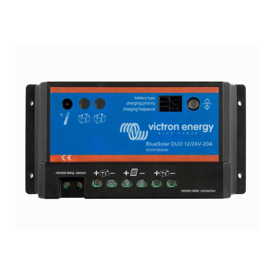 Victron energy BlueSolar DUO Serie Manuel D'instructions