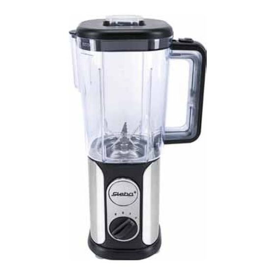 Steba Standmixer MX 3 Compact Mode D'emploi