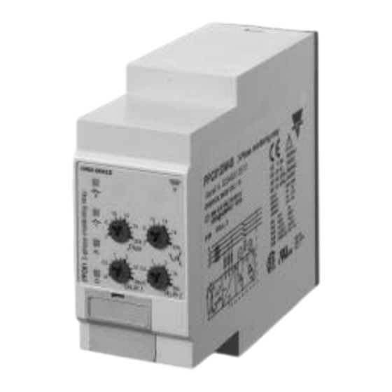 CARLO GAVAZZI DPC01 Utilisation