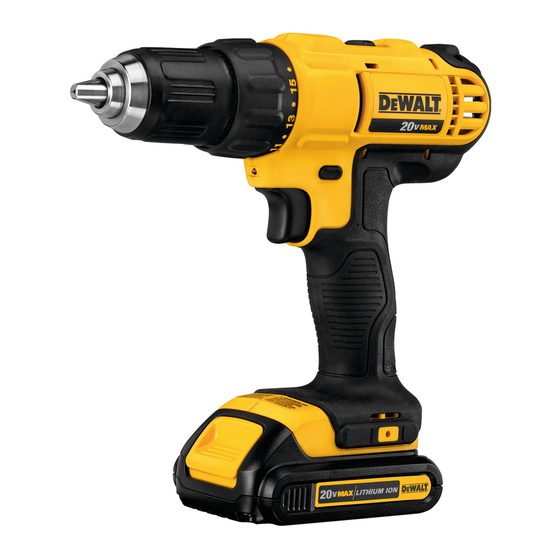 DeWalt XR LI-ION DCD731 Mode D'emploi