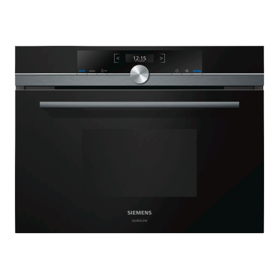 Siemens CD834GA 0 Serie Manuel D'utilisation Et D'installation