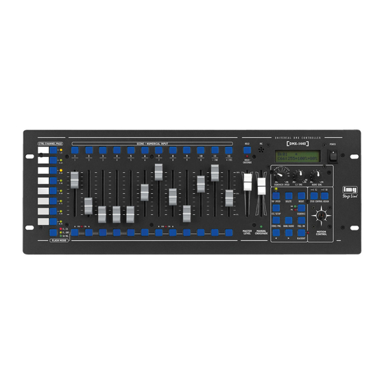 IMG STAGELINE DMX-1440 Manuels