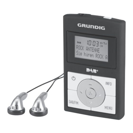 Grundig Micro 75 DAB+ Mode D'emploi