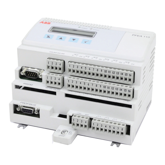 ABB PFEA113 Manuel De L'utilisateur