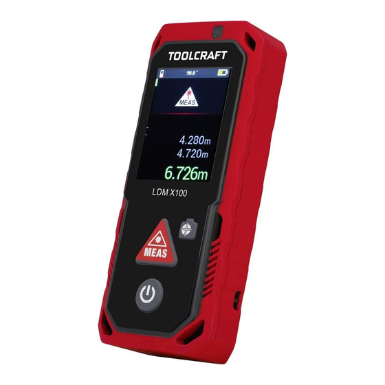 TOOLCRAFT LDM X100 Notice D'emploi