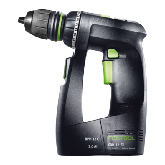 Festool CDD 9.6 Guide D'utilisation