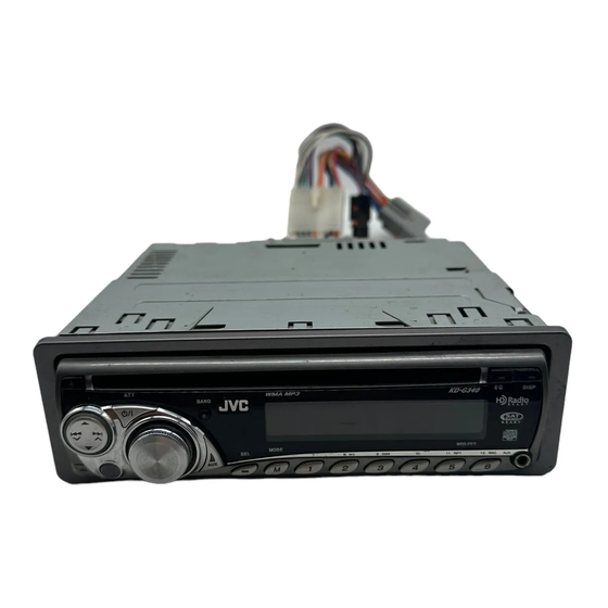 JVC KD-AR390 Manuel D'instructions
