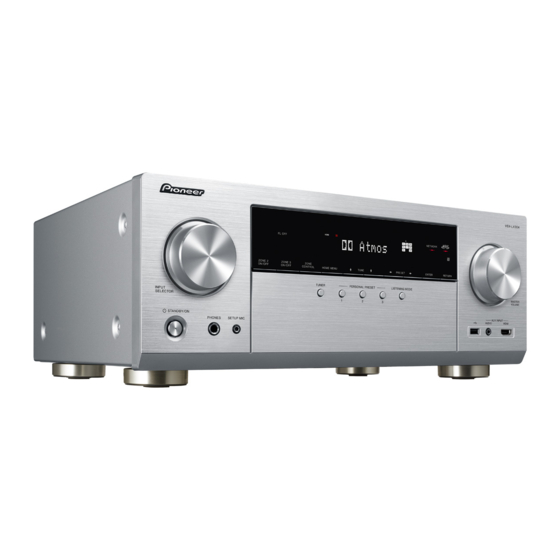 Pioneer ELITE VSX-LX304 Guide De Configuration Initiale