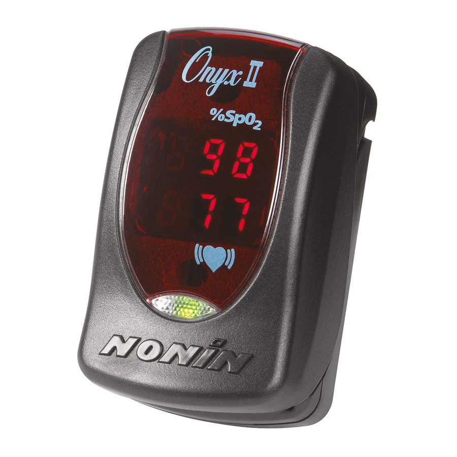 Nonin Onyx II 9550 Mode D'emploi