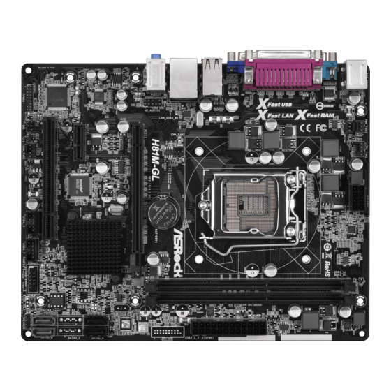 ASROCK H81M-GL Mode D'emploi