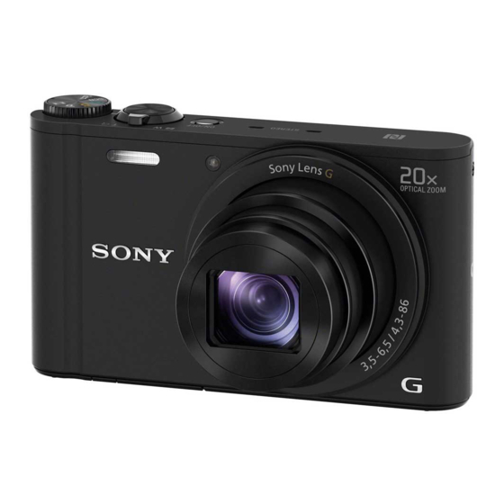 Sony Cyber-shot DSC-WX350 Mode D'emploi