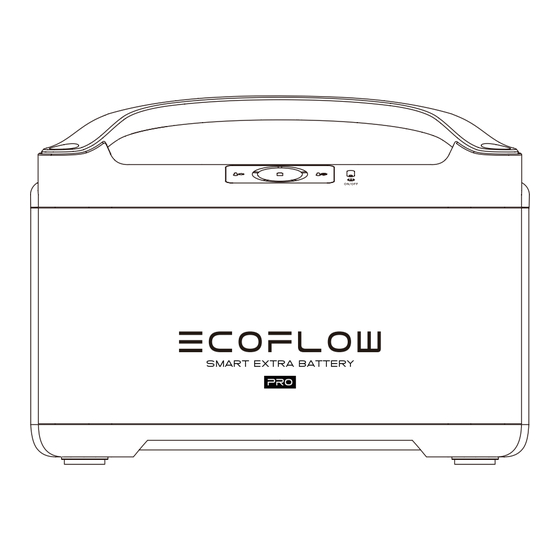 EcoFlow RIVER Pro Extra Mode D'emploi