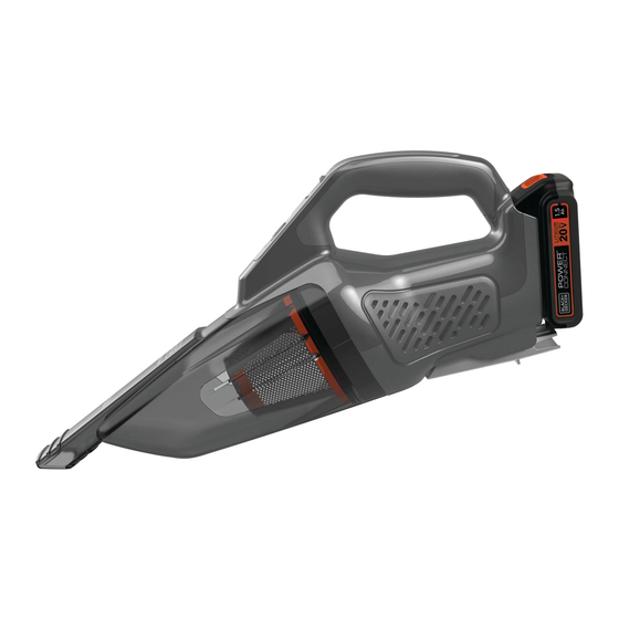 Black & Decker BCHV001C1 Traduction De La Notice D'instructions Originale