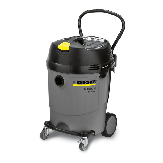 Kärcher NT 65/2 Eco VEX Serie Notice D'utilisation