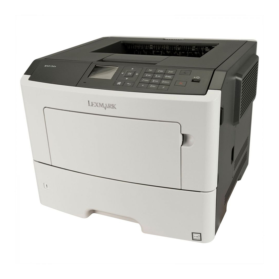 Lexmark MS510dn Référence Rapide