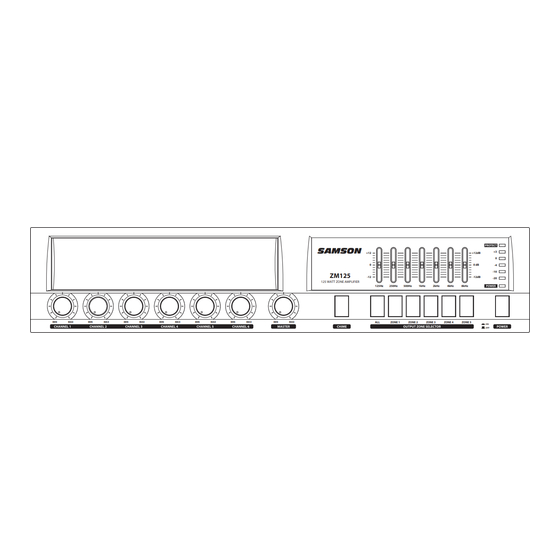 Samson ZM125 Mode D'emploi