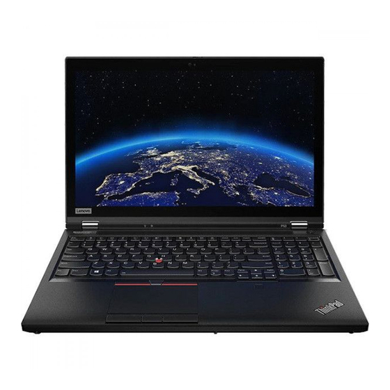 Lenovo ThinkPad P53 Guide D'utilisation