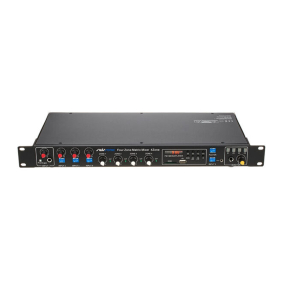 thomann swissonic 4Zone Notice D'utilisation
