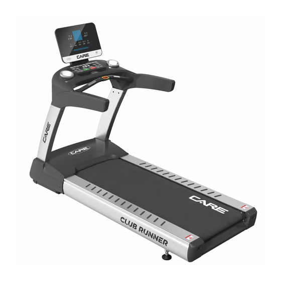 CARE FITNESS CLUB RUNNER Manuel D'utilisation
