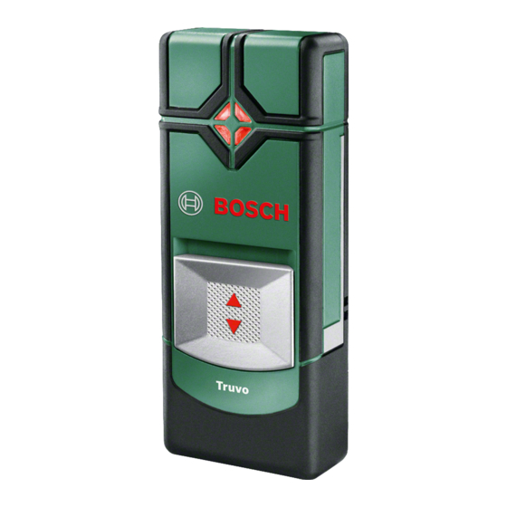 Bosch Truvo Notice Originale