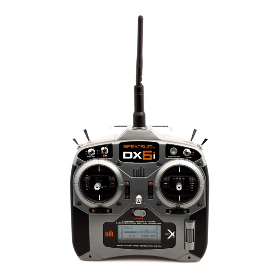 Horizon Hobby SPEKTRUM DX6i Mode D'emploi