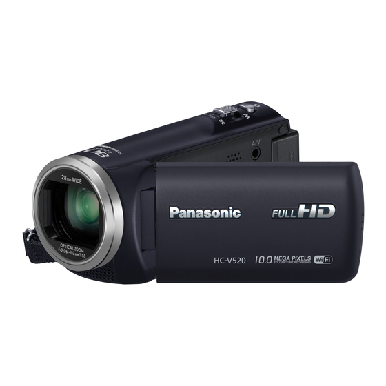 Panasonic HC-V520 Mode D'emploi