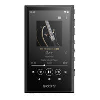 Sony WALKMAN NW-A306 Mode D'emploi