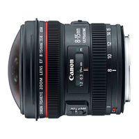 Canon EF8-15mm f-4L Fishye USM Mode D'emploi