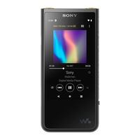 Sony WALKMAN NW-ZX507 Guide De Démarrage