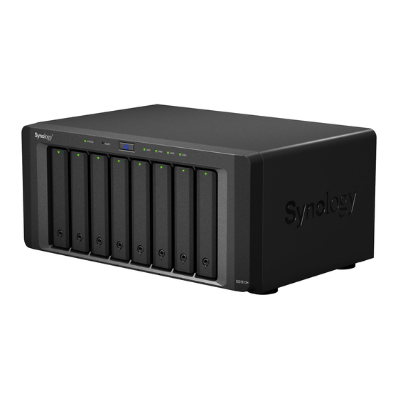 Synology DiskStation DS1813+ Guide D'installation Rapide