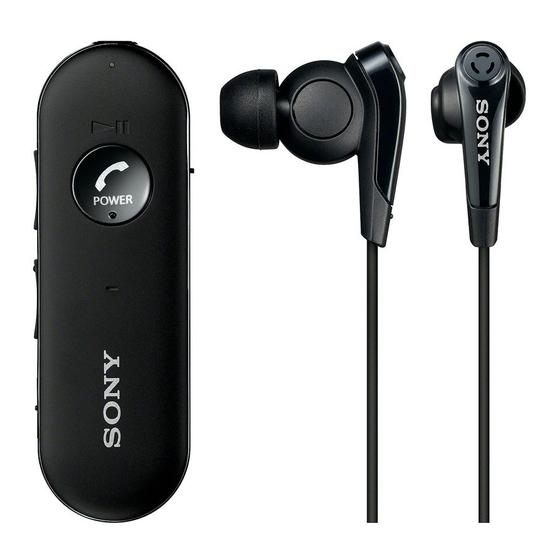 SONY MDR EX31BN GUIDE DE R F RENCE T l charger le Pdf ManualsLib