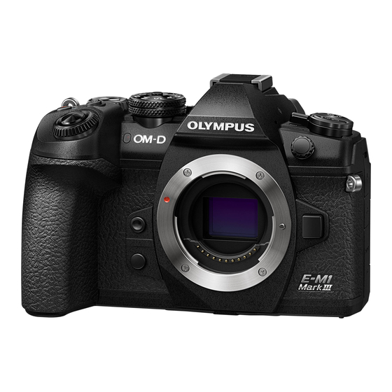 Olympus E-M1 Mark III Mode D'emploi