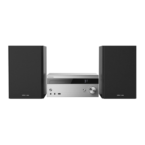 Grundig CMS 4450 BT DAB+ Manuel De L'utilisateur