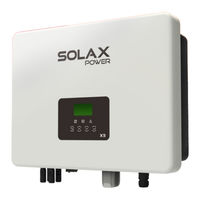 SolaX Power X3-5 0-S-D Manuel D'utilisation