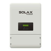 Solax Power X3 Série Manuel De L'utilisateur