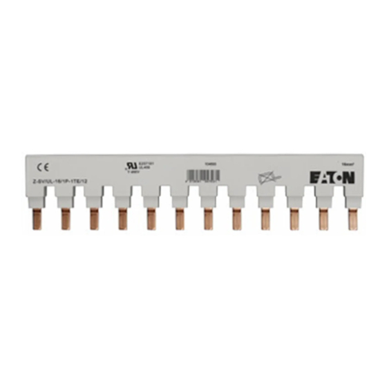 Eaton Z-SV/UL-16 Notice D'installation