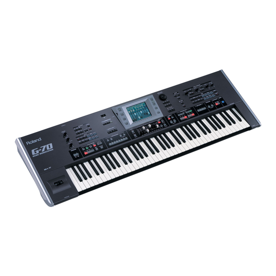 Roland G-70 Mode D'emploi