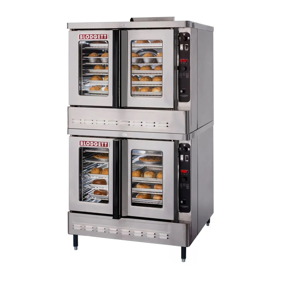 Blodgett Export Serie Manuel D'installation Et D'utilisation