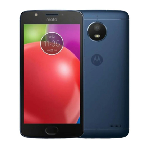 Motorola Moto E4 Manuel D'utilisation