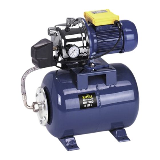 Einhell Royal HW 900 Niro Mode D'emploi