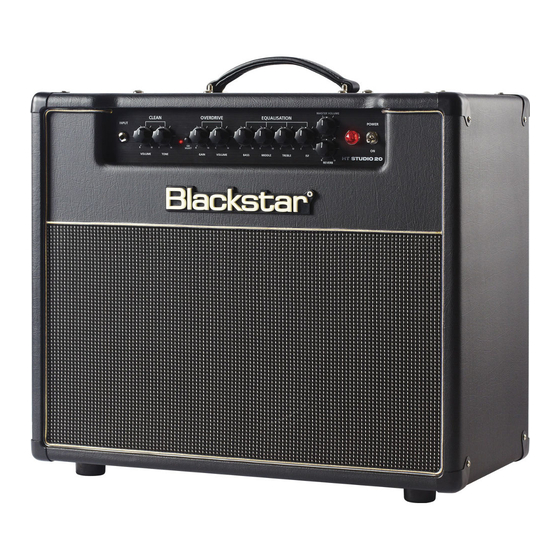 Blackstar Amplification HT STUDIO 20 Mode D'emploi