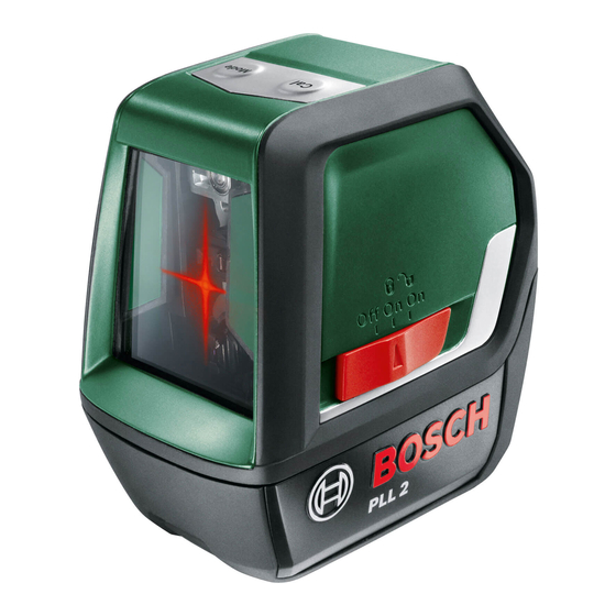 Bosch PLL 2 Notice Originale