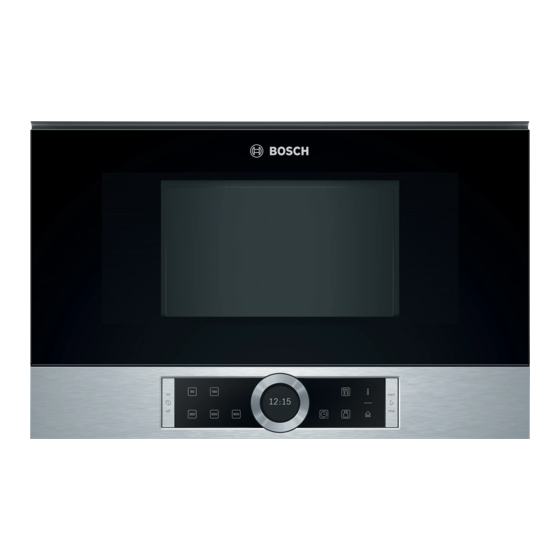 Bosch BF834G1 Serie Manuel D'utilisation Et Notice D'installation