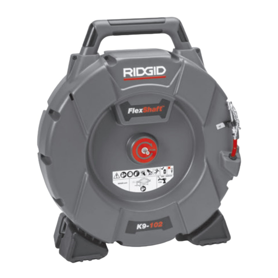 RIDGID FlexShaft K9-102 Mode D'emploi